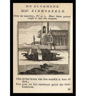 Coffin By the Bell Tower Framed Vintage Advertisement