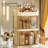 Makeup Storage Box Large Capacity with Transparent Door 2/3 Layer Multi Compartments Bedroom Desktop