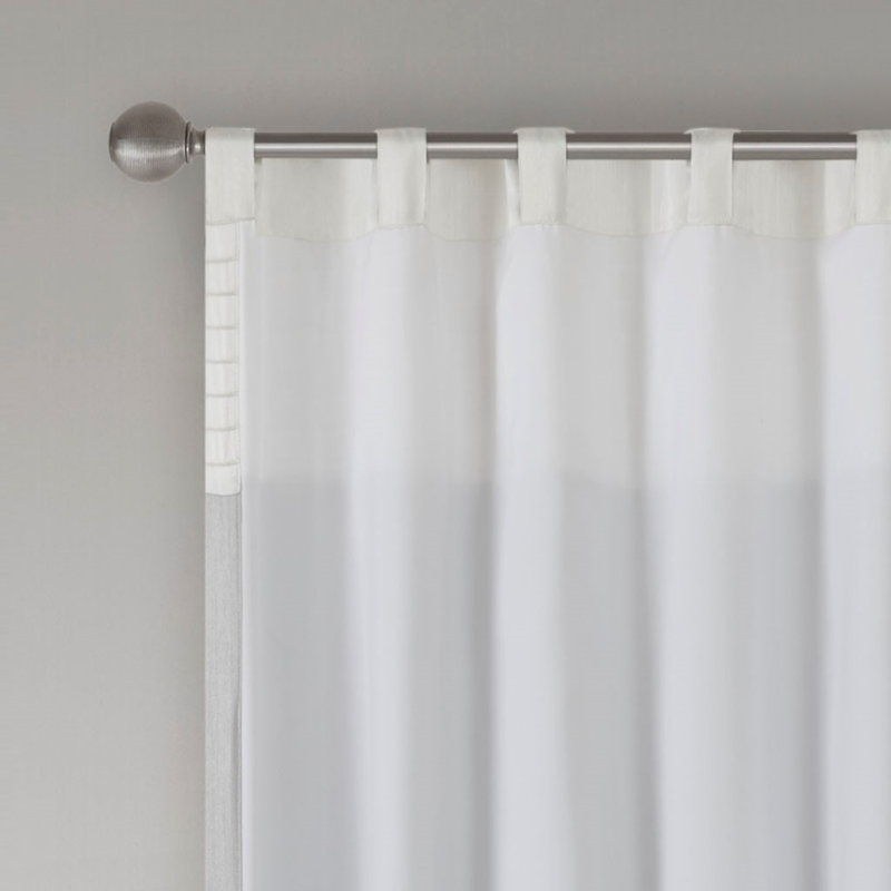 Rideau simple Polyoni Pintuck