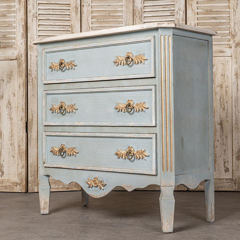 Commode autoportante 3 tiroirs, armoire d'appoint, commode
