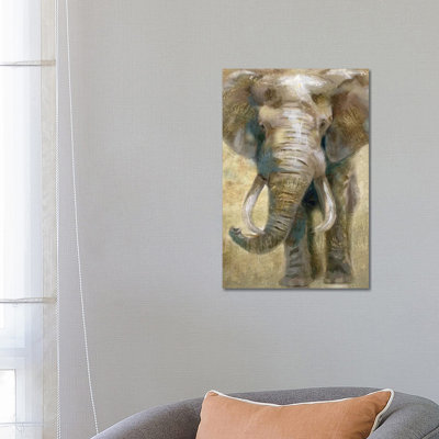 Summer Safari Elephant by Nan - Wrapped Canvas Painting