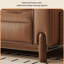 Canapé 94,49 po en cuir véritable brun-1958594760