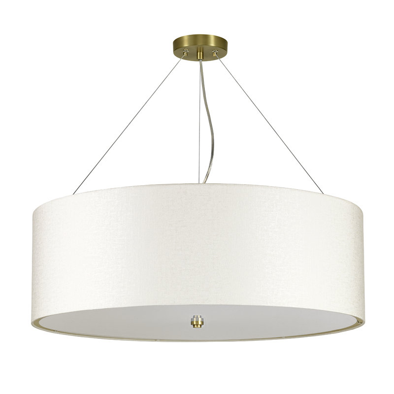 Ausilia 1 - Light Drum Pendant, 54cm H x 82cm W x 82cm D, Aged Brass