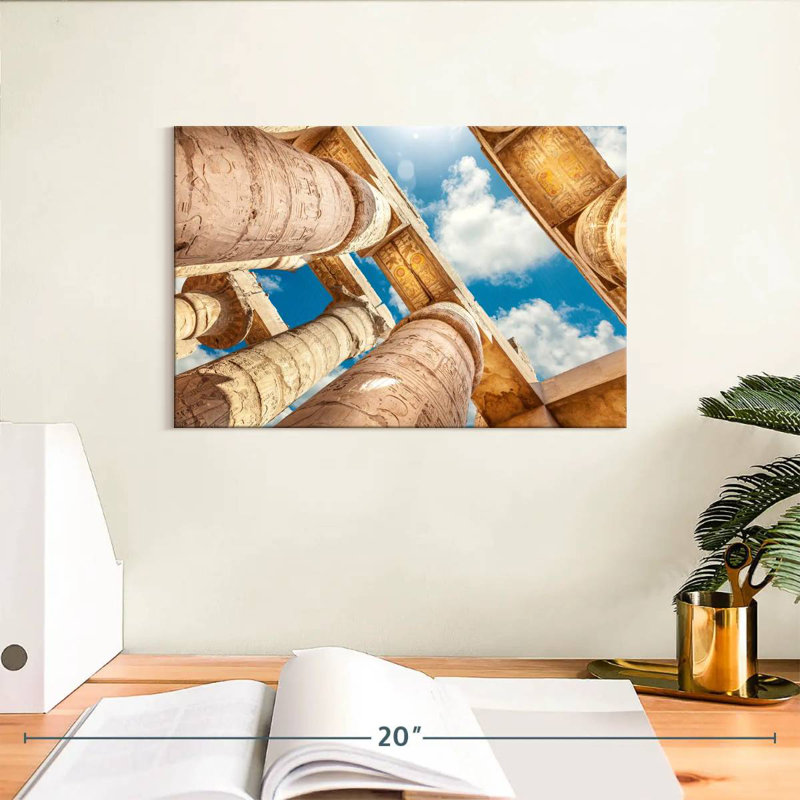 Grandes colonnes de couloir hypostyle, H 8 po x l 12 po