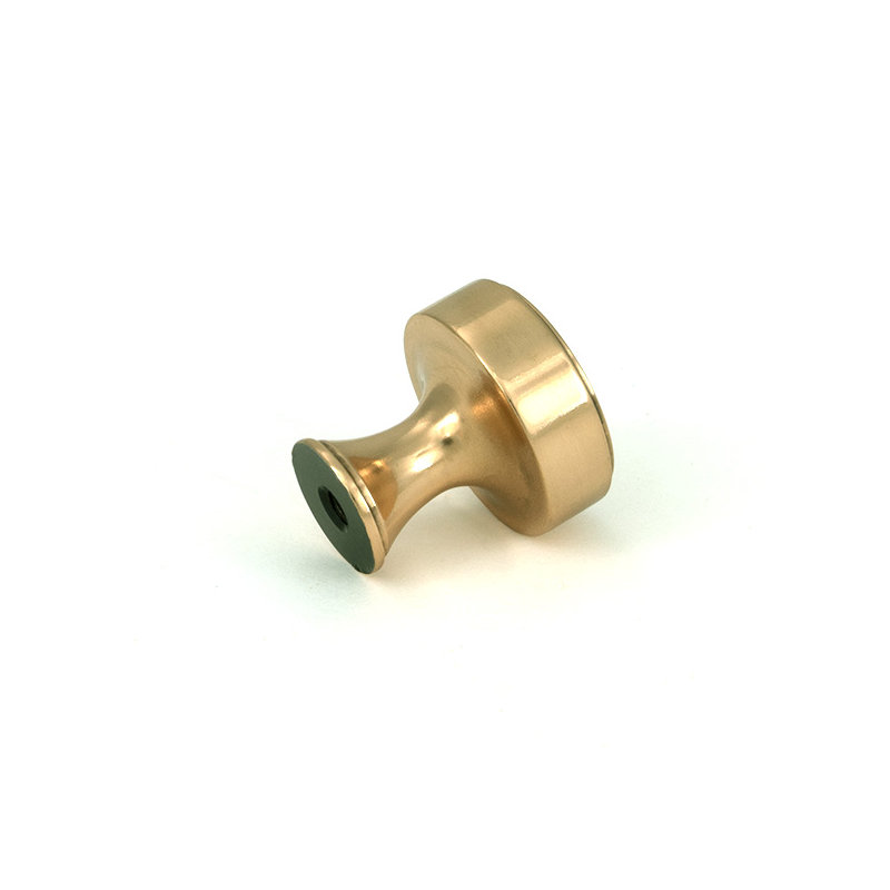 Scully Cabinet Knob, 0.98" Knob Diameter, Polished Bronze