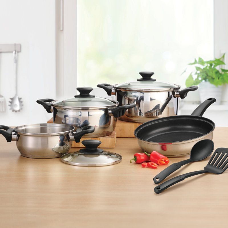 Tramontina 9 Pc Stainless Steel Cookware Set