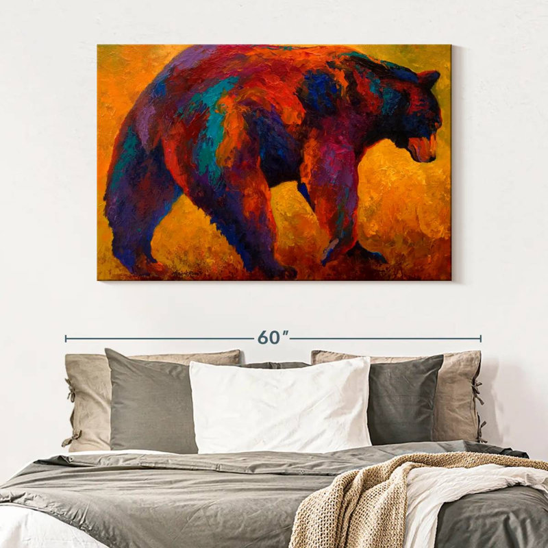 Daily Rounds Black Bear, 34" H x 51" W