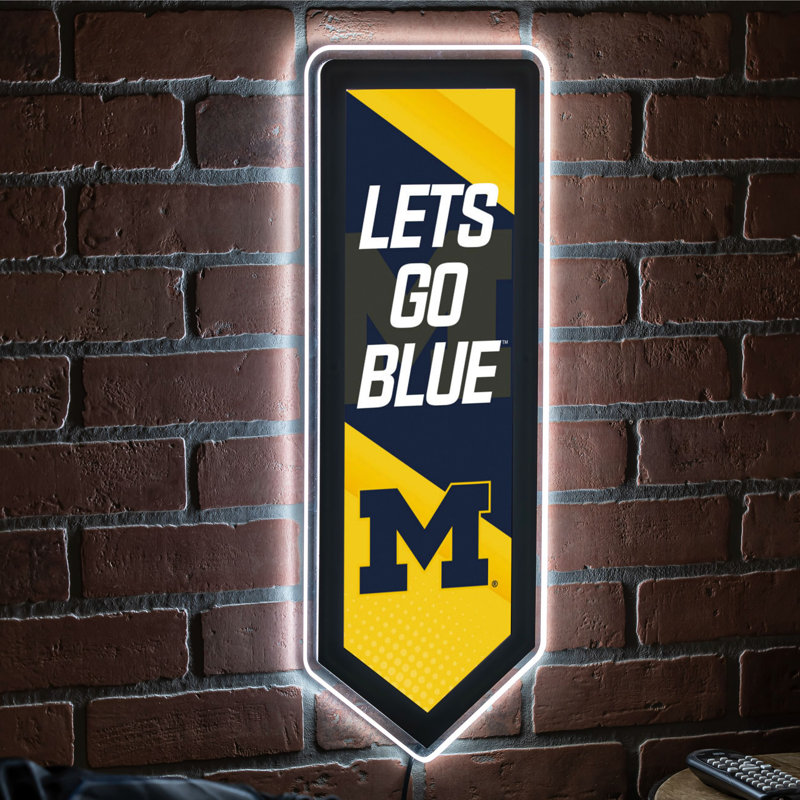 Enseigne murale NCAA Team Pennant, Université du Michigan