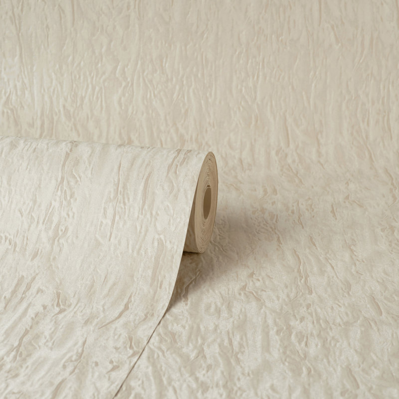 Bellagio Plain Textured Wallpaper, Beige