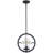 Reinert 12"W Globe UV Resistant Black Transparent Glass Outdoor Pendant