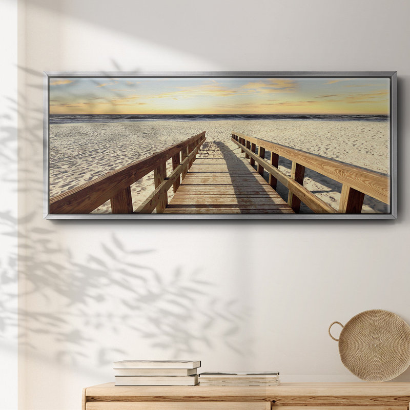 À la plage, Argent, H 12 po x l 30 po x P 1,5 po