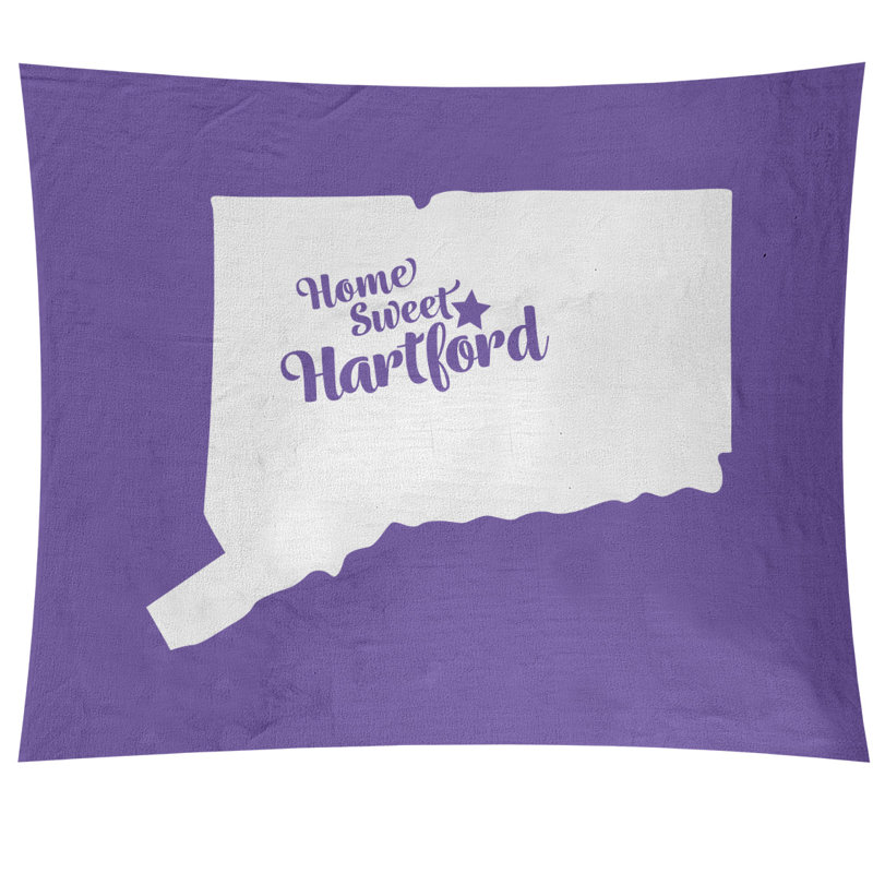 Tapisserie murale connecticut hartford, H 27,5 po x l 37,5 po, Mauve
