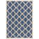Bordeaux Geometric Blue/Beige Area Indoor/Outdoor Area Rug