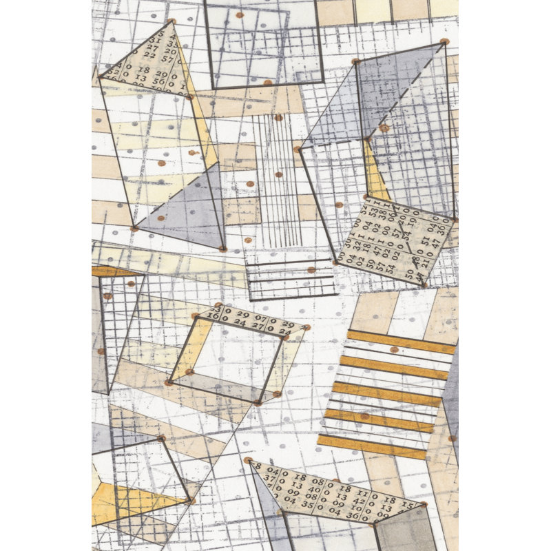 Funky Grid IV by Nikki Galapon - Wrapped Canvas Print, 46cm H x 30cm W x 3.8cm D