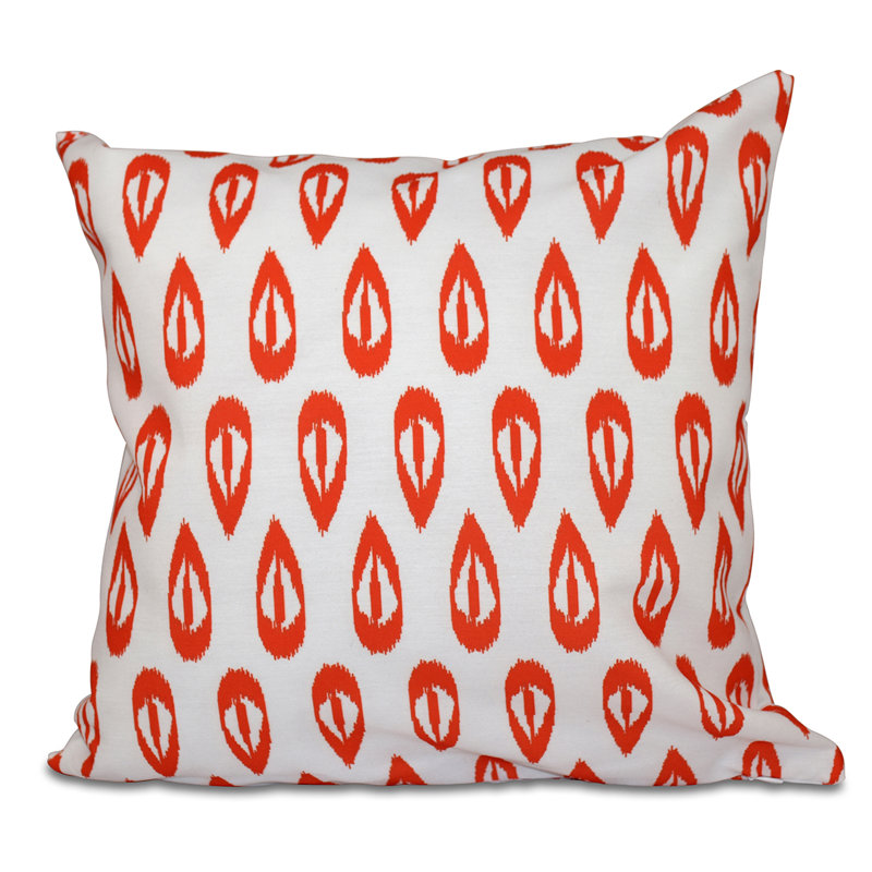 Housse de coussin carré et insert, H 18 po x l 18 po, Orange