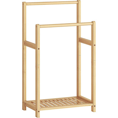 Independent bathroom towel rack