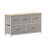 Draven 5 Drawer Storage Dresser with Cast Iron Frame, Wood Top and Fabric Drawers-92596362