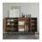 Modern minimalist black walnut shoe cabinet