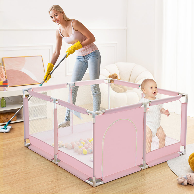 Parc pour bébé, Rose
