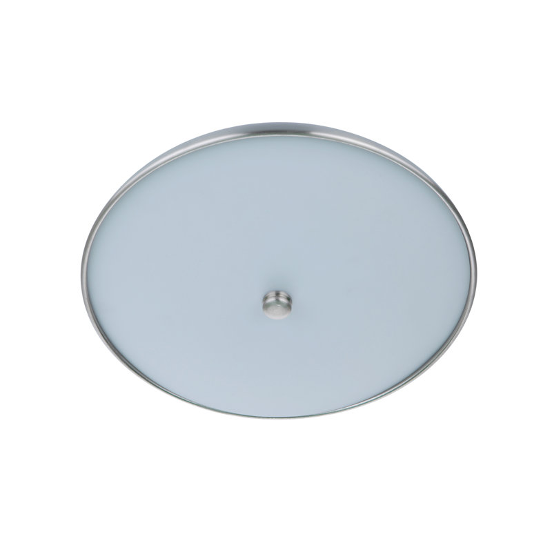 Soul Acrylic LED Flush Mount, Nickel, 3.8" H x 10.5" W x 12.5" D