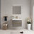 30" Wall-Mounted Bathroom Vanity Floating Single Sink Vanity with Stone Resin Top and Basin, 2 Soft Close Drawers-1788644770