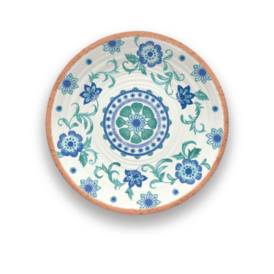 Multicolore assiette de service Gunnersbury Turquoise Melamine