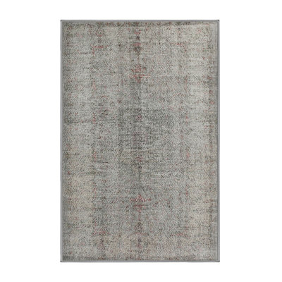 Tapis blanc/gris traditionnel Middlesex