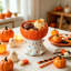 Décorations de Noël, bol à glace en céramique citrouille fantôme mignon, décoration d'Halloween et de l'Action de grâce, bol à dessert sur pied, petit bol de service pour fruits et collations, pour la décoration de table à la maison