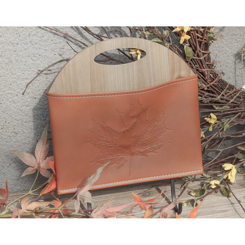 Manufactured Wood Wall Organizer with Key Hooks