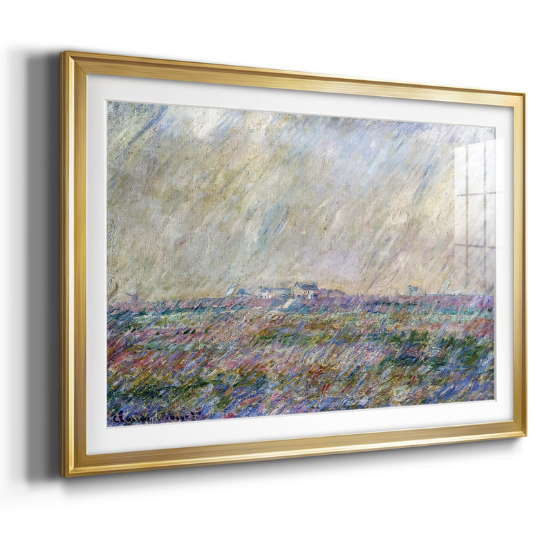" The Rain, 1886 ", 30" H x 44" W x 1.5 D, Gold