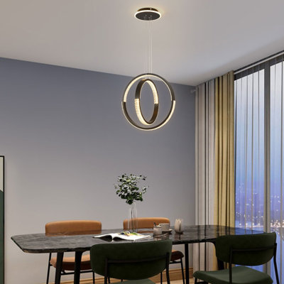 Afraa 2 - Light Matte Black LED Unique/Statement Pendant