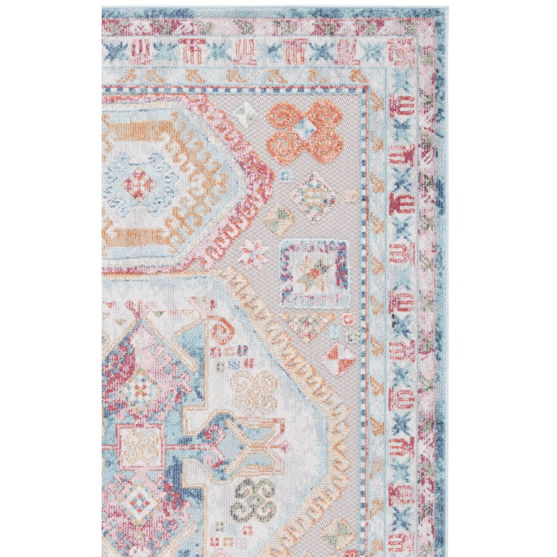 Edneyville Performance Southwestern Indoor/Outdoor Area Rug, Square 6'7"
