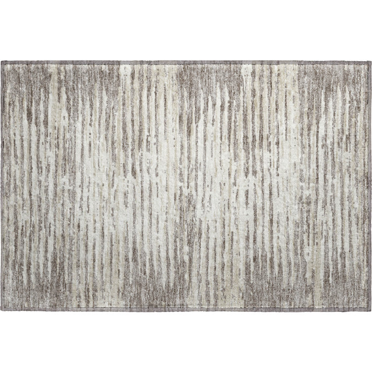 Premium Machine Washable Prisco Taupe Rug