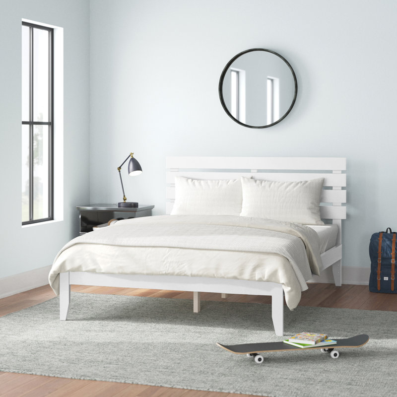 Lit plateforme Giga, Blanc, Grand