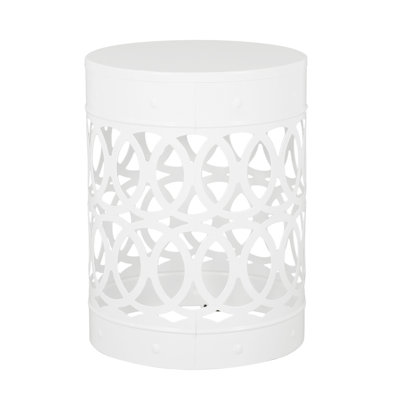 Outdoor Metal End Table -Large