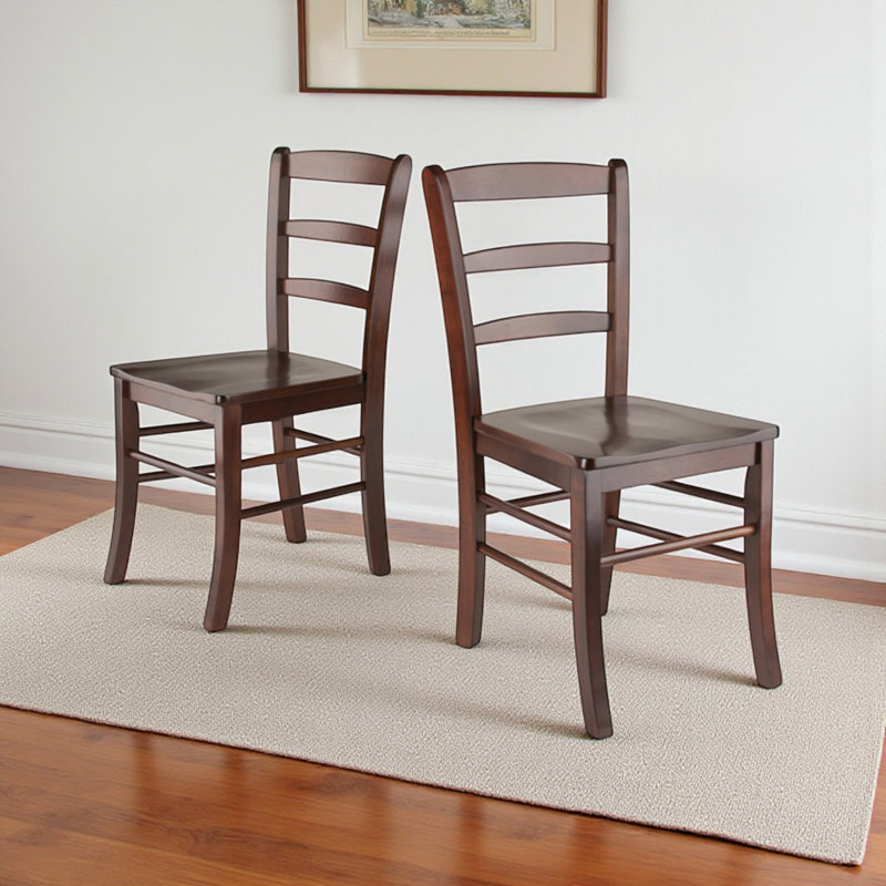 Belknap Walnut Finish 3-PC Solid Wood Dining Set, 29'' H X 29.23'' W X 29.23'' D, 3 Pieces: 1 Table, 2 Chairs