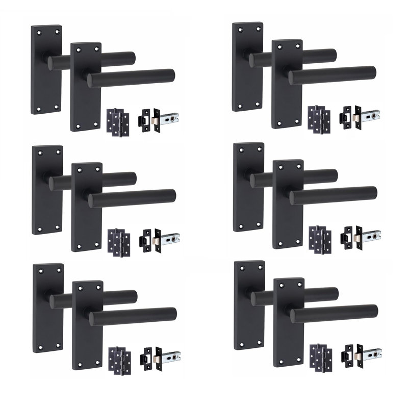 Straight T-Bar Door Handles Latch 
