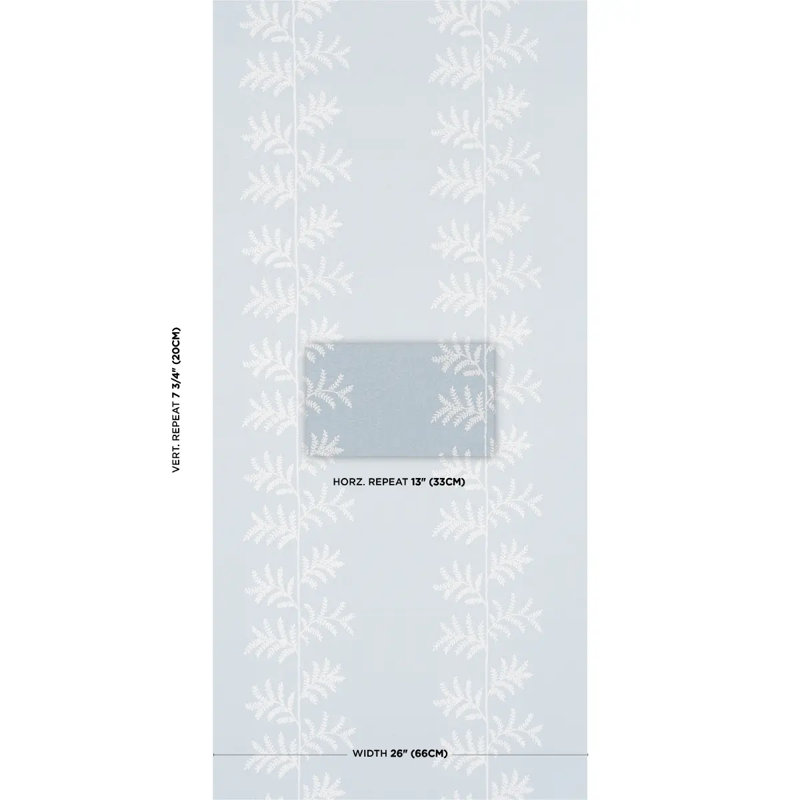 Eloise Wallpaper Roll, Blue