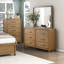 Commode de rangement 5 tiroirs brun clair