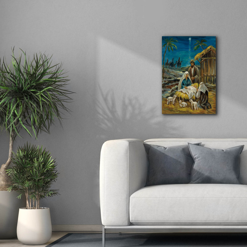 Art de toile "Nativité" par Silvia Vassileva