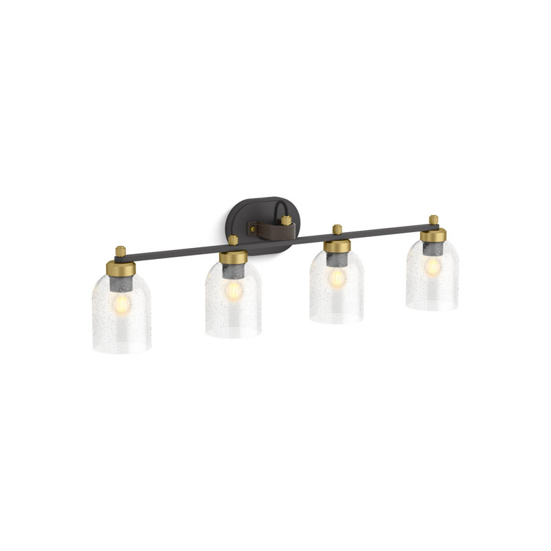 Tannage Four-Light Sconce, Brushed Brass