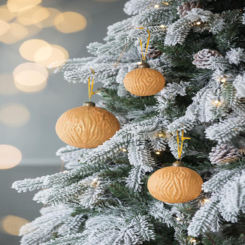 Boules de Noël décoratives, boules suspendues décoratives en verre pour les décorations festives des fêtes