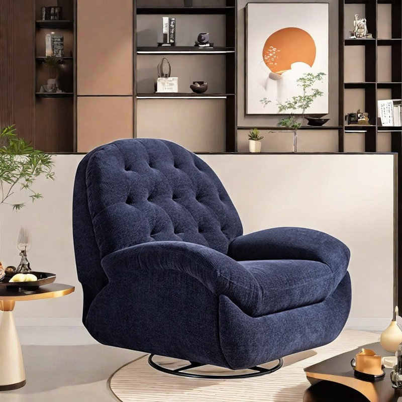 Fauteuil inclinable rembourré Space Capsule, Blanc