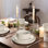 Azal Stoneware Dinnerware Set - Service for 4