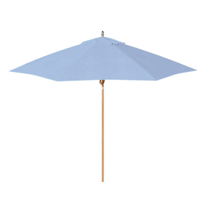 Parasol de patio en teck 9 pi