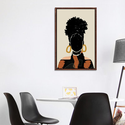 Black Hair No. 14 by Domonique Brown - Print on Canvas