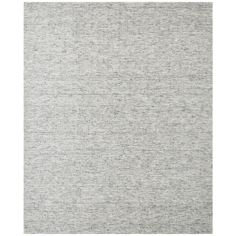 Izack Hand Loomed Area Rug in Gray, Rectangle 9' x 12'