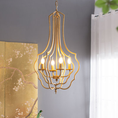 Lustre en métal 4 lumières