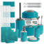 Complete 23 Piece Bathroom Accessory Set with Bath Rugs, Shower Curtain Set, Liner, and Hooks-62240011