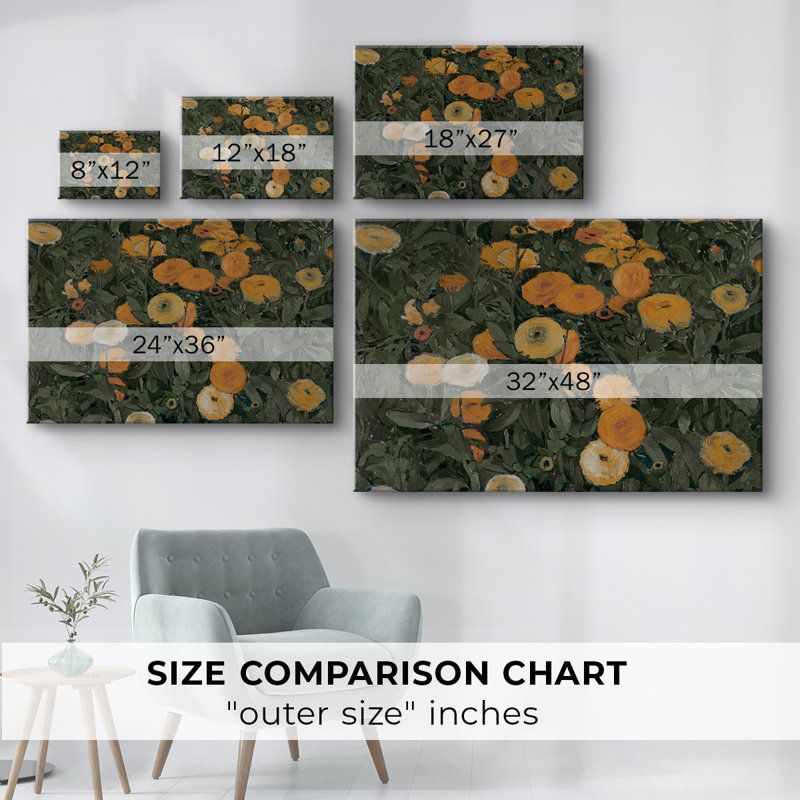 Fleurs rétro - CII - Cavas enveloppés de galerie, 40 x 60